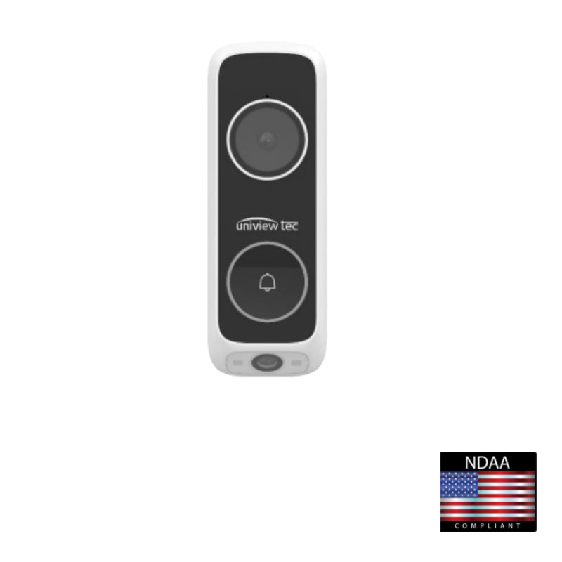 Uniview Tec 3MP +2MP, Dual-Lens, Video Doorbell Camera